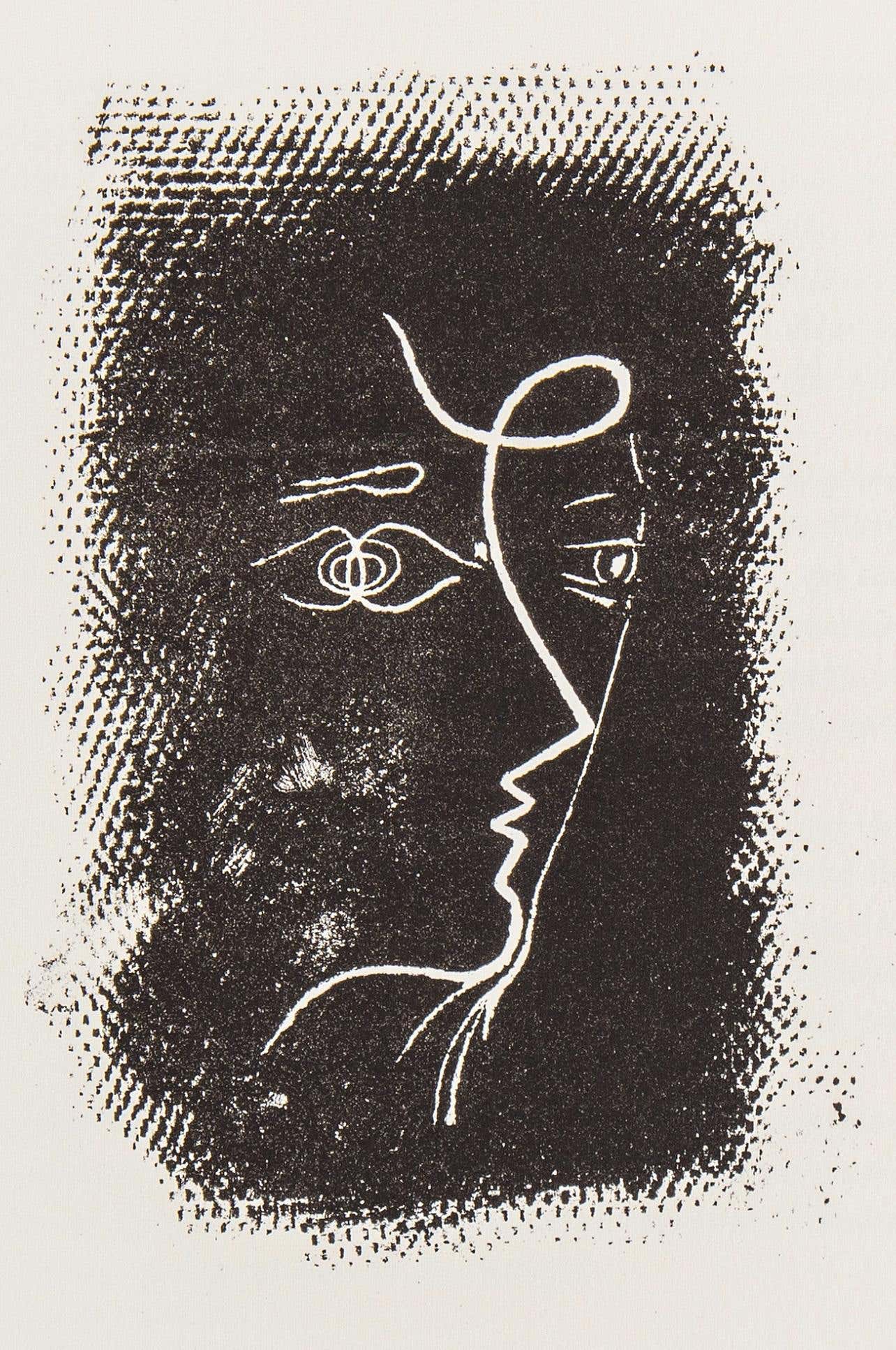 Braque, Profil de femme (Mourlot 25), Souvenirs et portraits d'artistes (dopo)