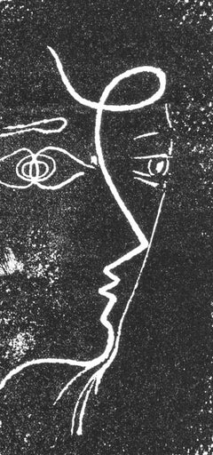 Braque, Profil de femme, Souvenirs et Portraits d'Artistes (nach)