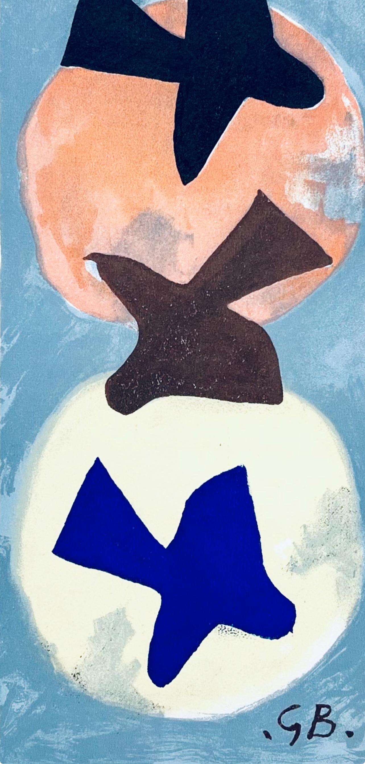 Braque, Soleil et lune I, Derrière le miroir (after) - Modern Print by Georges Braque