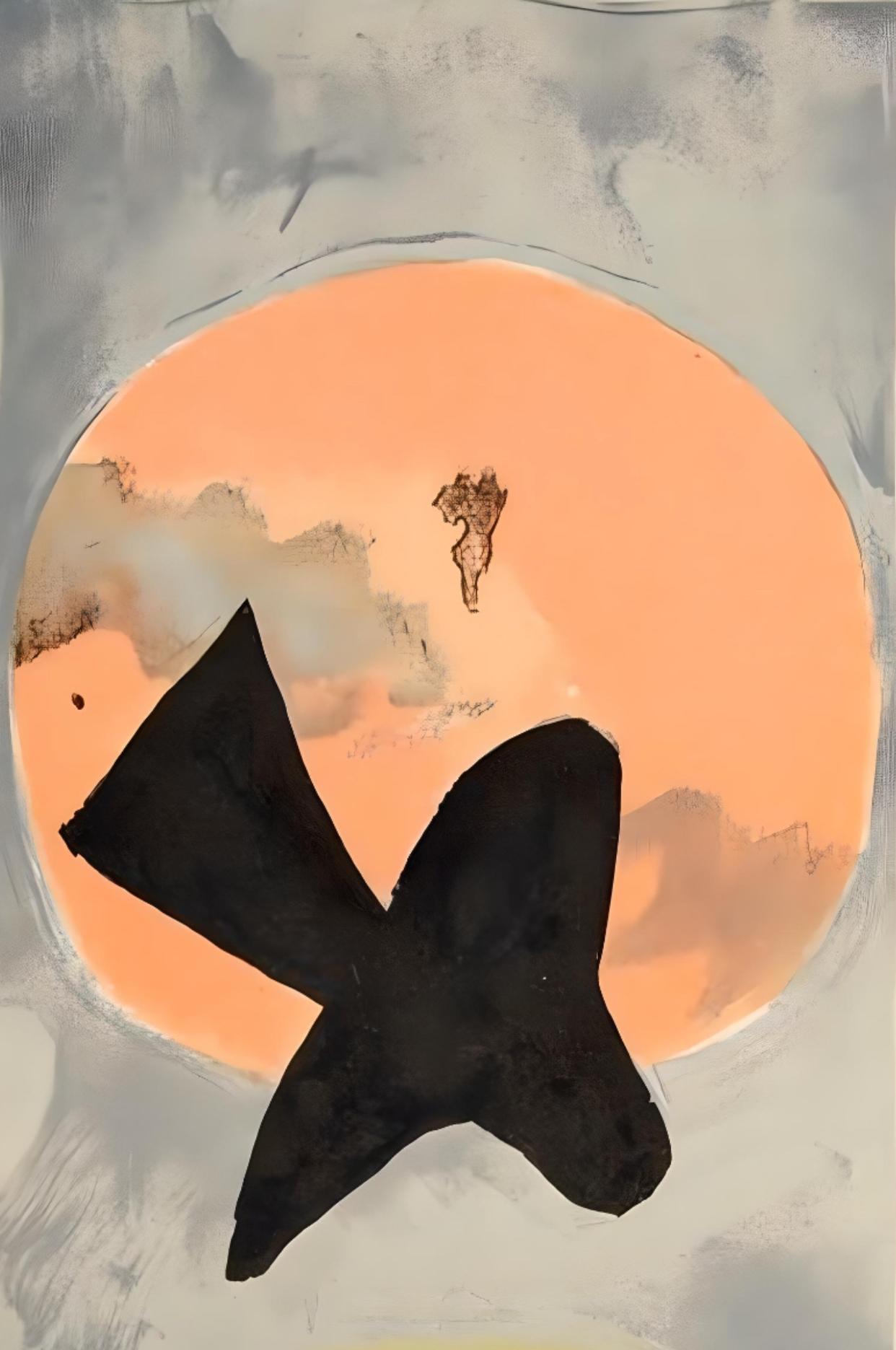 Braque, Soleil et lune II, Derrière le miroir (after) - Print by Georges Braque