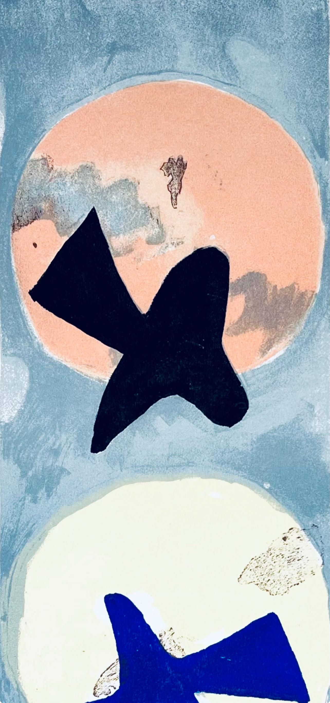 Braque, Soleil et lune II, Derrière le miroir (after) - Print by Georges Braque