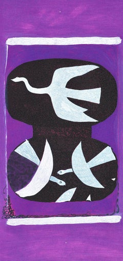 Georges Braque, The Black Bird and the White Bird, Derriere le Miroir (after)