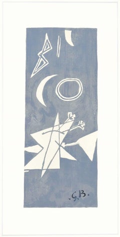 Ciel Gris II  - Original Lithograph by Georges Braque - 1959