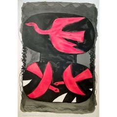 Cartel original de Georges Braque de 1960 - Trois Oiseaux