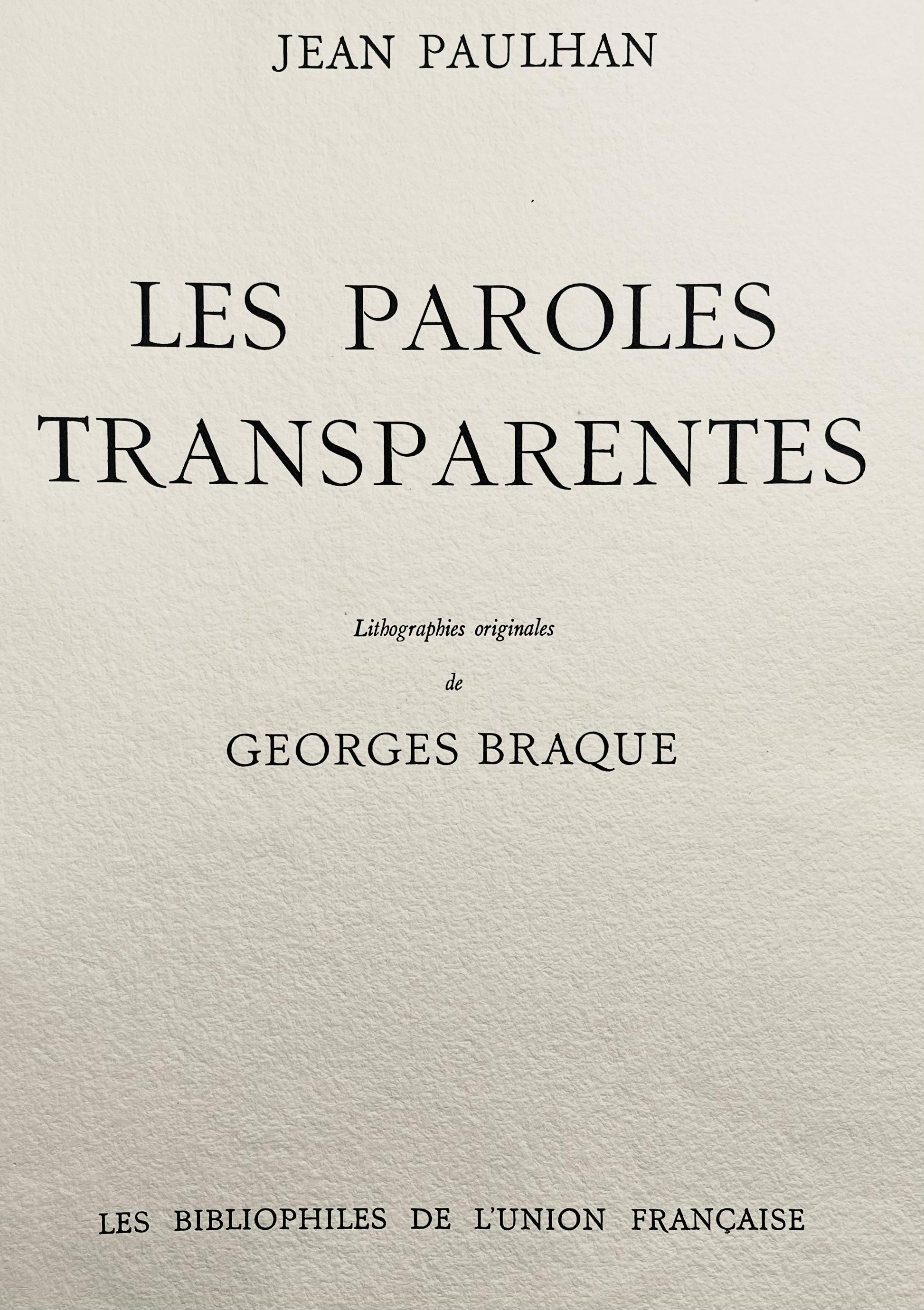 Composition (Vallier 102), Les Paroles Transparentes, Georges Braque For Sale 5