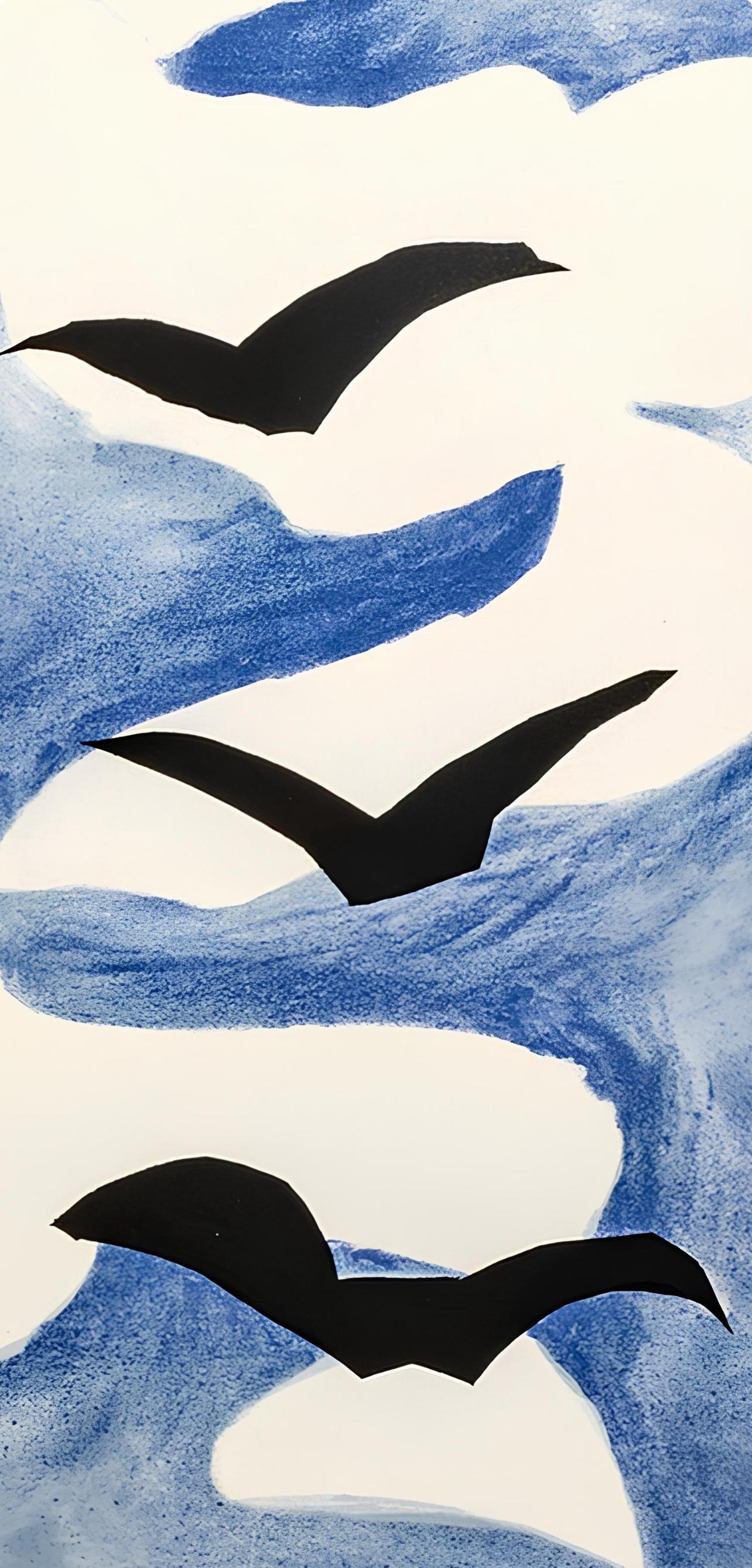 Composición (Vallier 137), Résurrection de l'oiseau, Georges Braque en venta 1