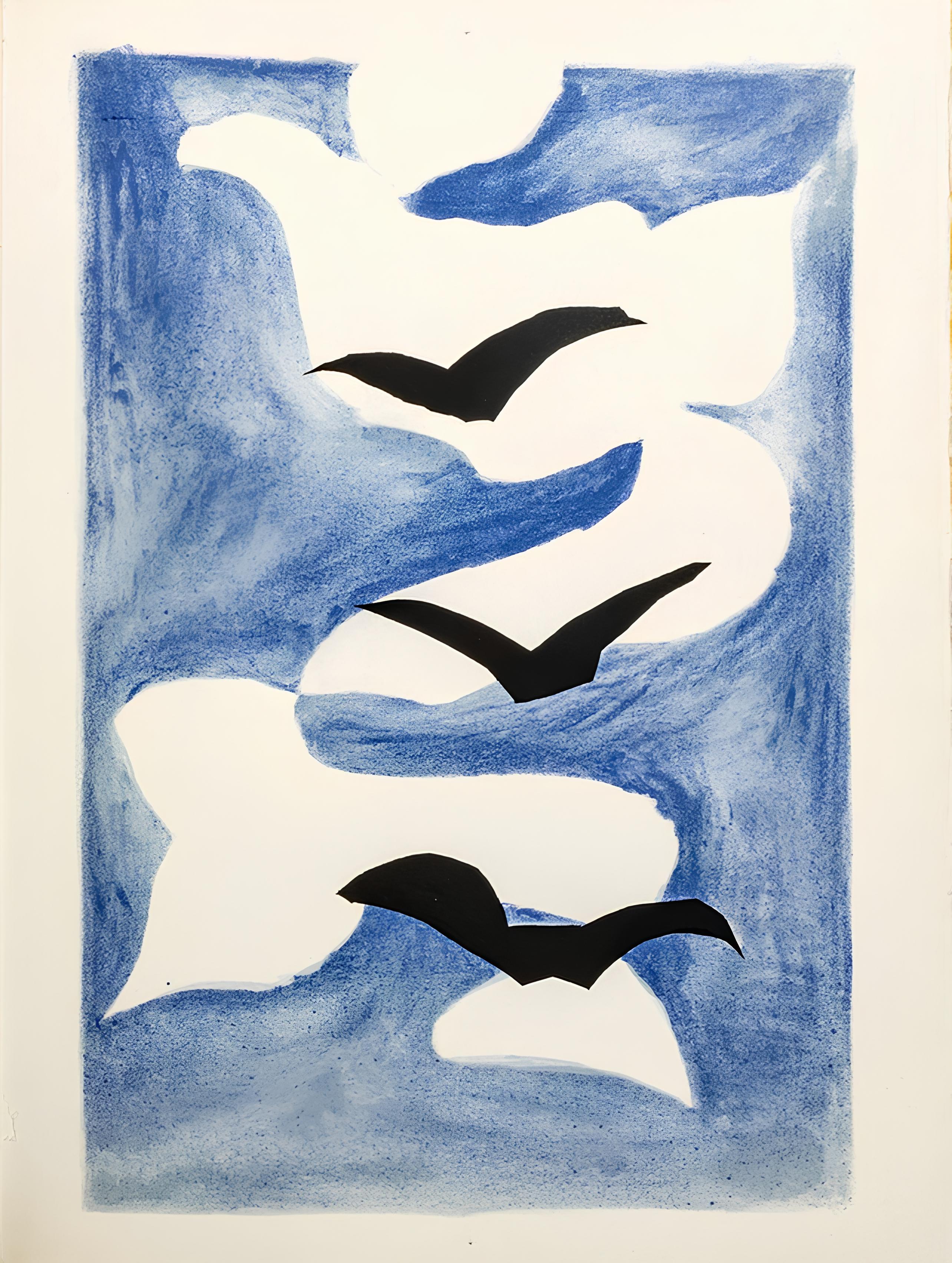 Composición (Vallier 137), Résurrection de l'oiseau, Georges Braque en venta 2