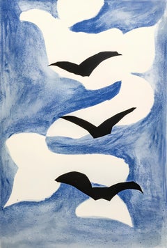 Composition (Vallier 137), Résurrection de l'oiseau, Georges Braque