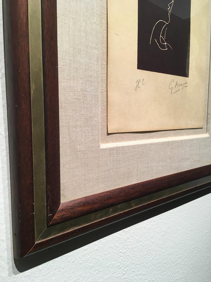 'Composition (Vallier 153) Le Tir a l'arc' by Georges Braque, Lithograph For Sale 1