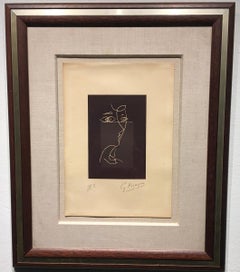 'Composition (Vallier 153) Le Tir a l'arc' by Georges Braque, Lithograph