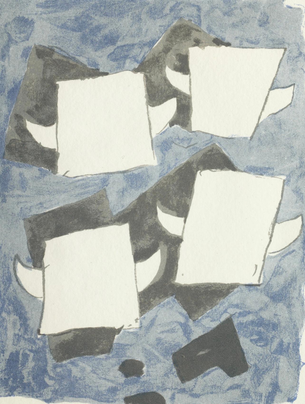 Komposition (Vallier 153), Le Tir à l'arc mis en lumière par Georges Braque im Angebot 1