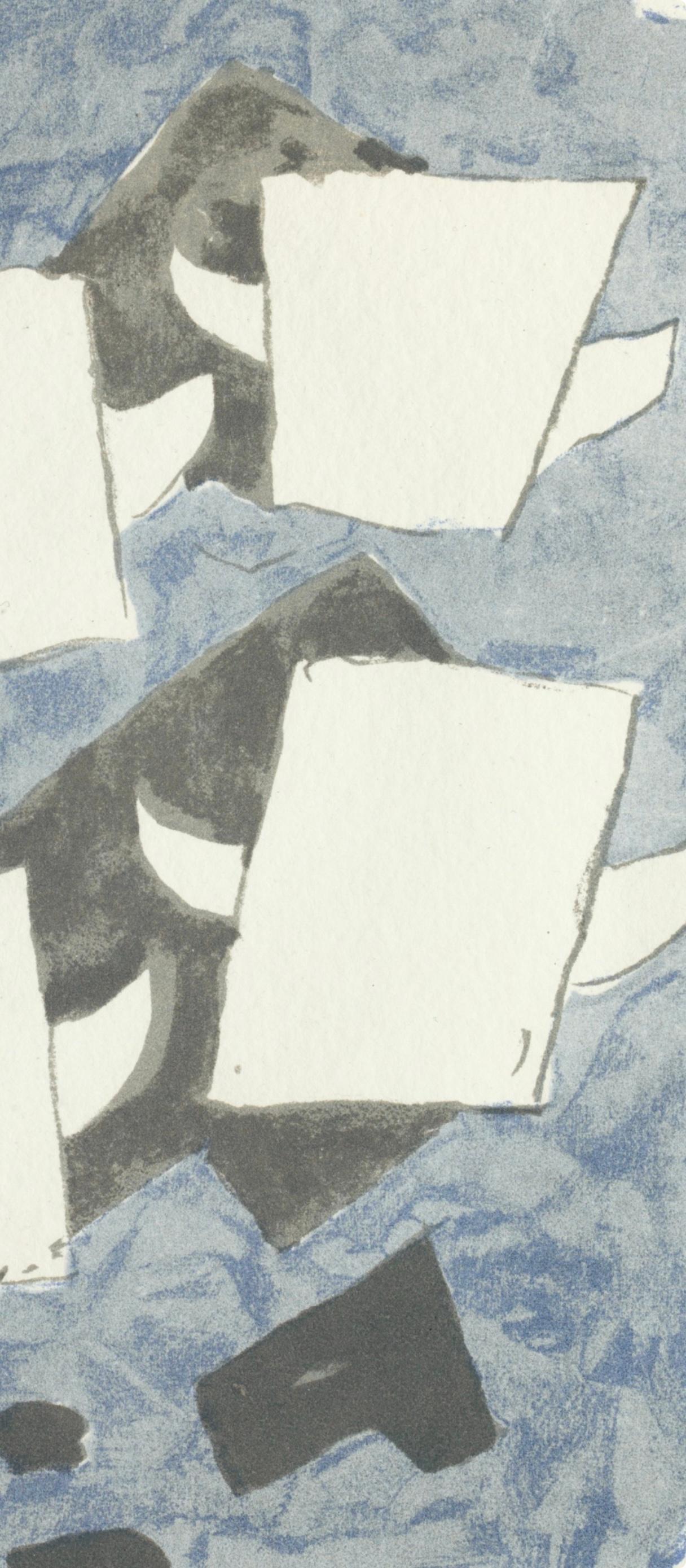 Komposition (Vallier 153), Le Tir à l'arc mis en lumière par Georges Braque im Angebot 3