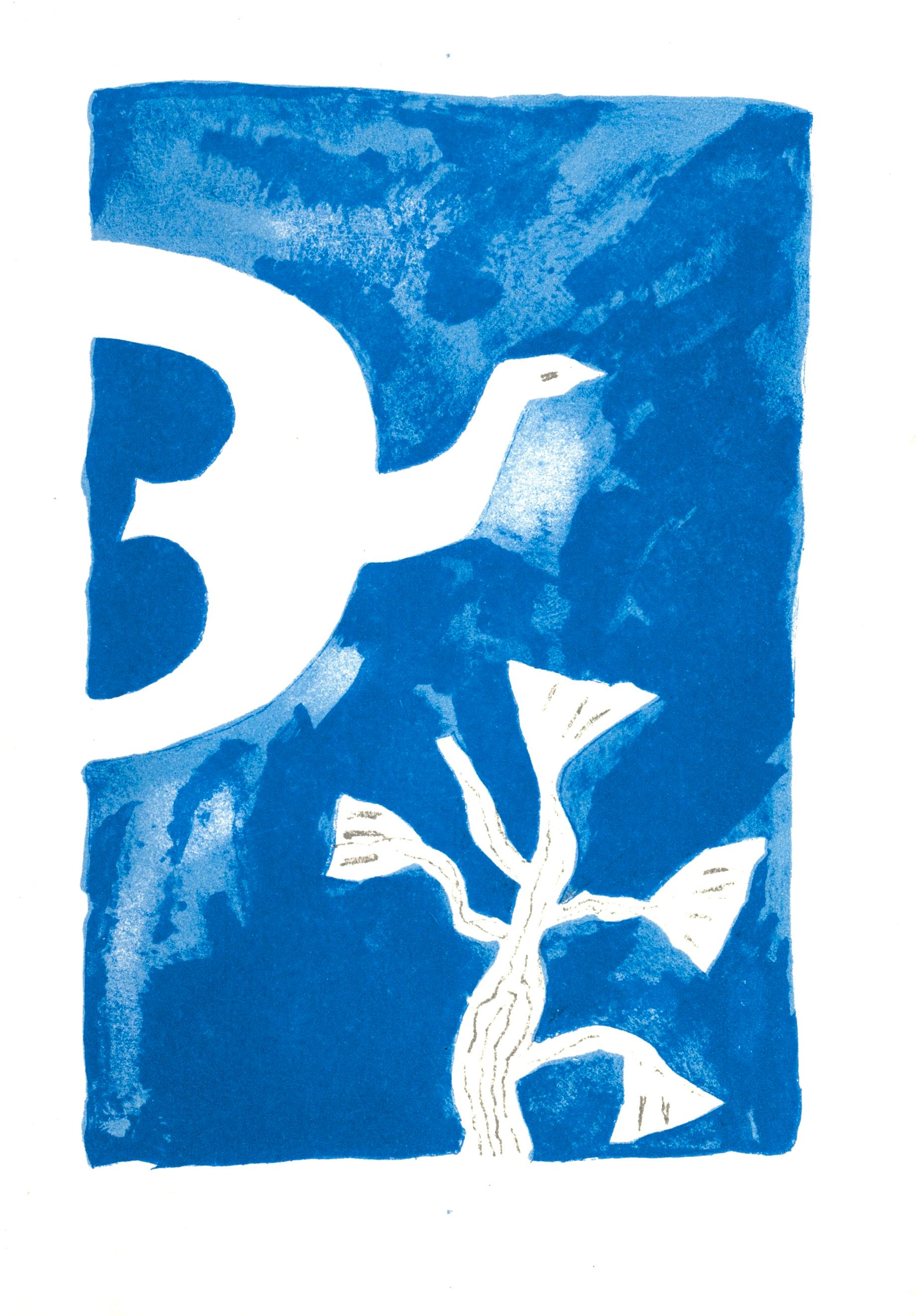 Litografía sobre papel vélin pur Chiffon Moulin à papier Richard de Bas. Inscripción: sin firmar y sin numerar, tal como se emitió. Buen estado. Notas: del folio, Le Tir à l'arc mis en lumière par Georges Braque, 1960. Publicado por Louis Broder,