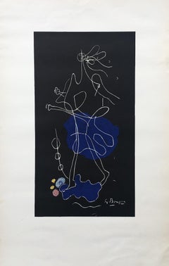 Cubist Woman - Lithograph Signed in the Plate - Maeght