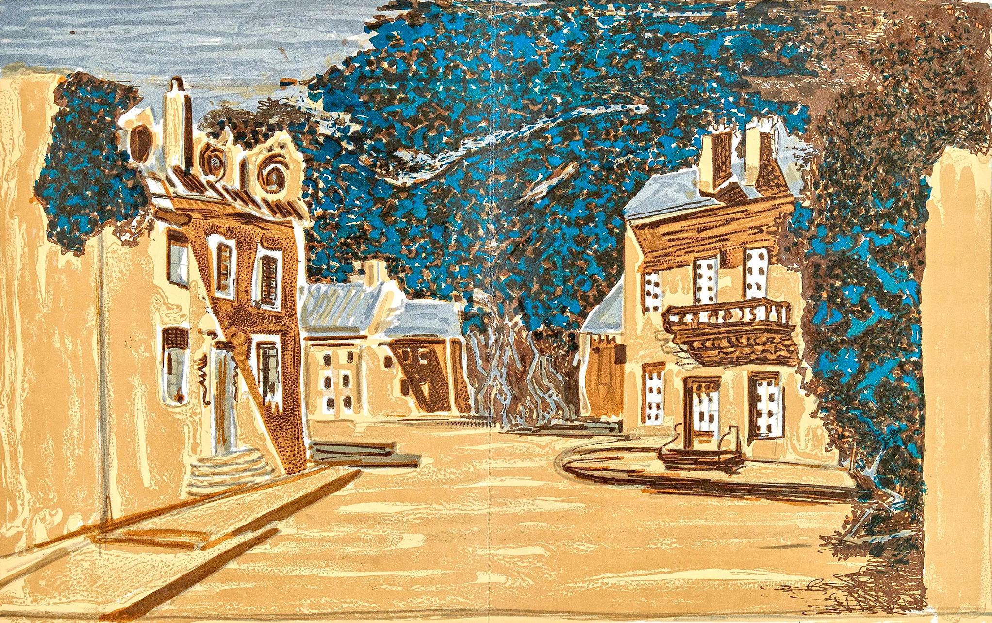 Litografia su carta vélin d'Arches. Iscrizione: non firmata e non numerata, come emessa. In buone condizioni, con piega centrale, come da edizione. Note: dal folio, Regards sur Paris, 1963. Pubblicato da André Sauret, Parigi; stampato da Mourlot