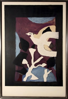 Derniers Messages, litografía cubista de Georges Braque
