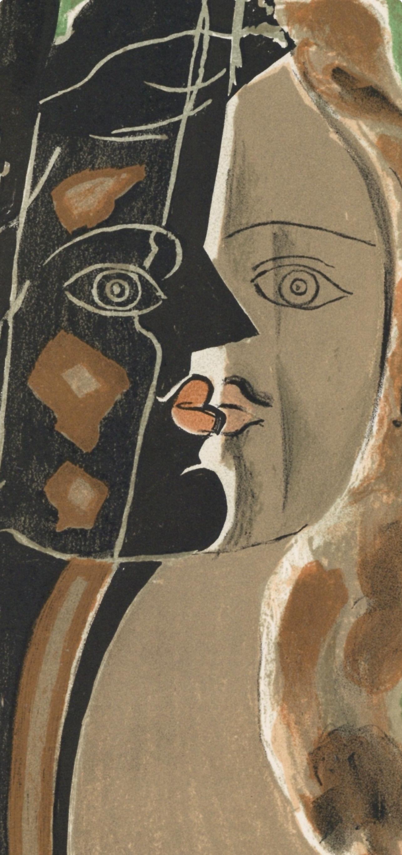 Figure, Verve: Revue Artistique et Littéraire - Gray Landscape Print by Georges Braque