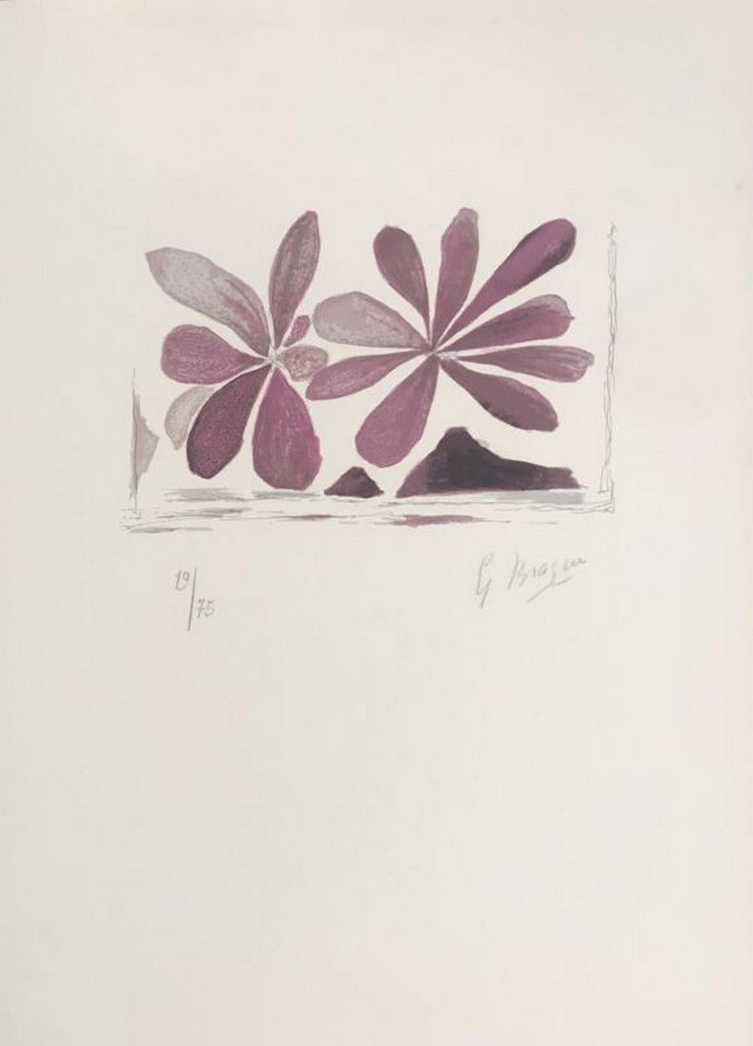 Georges Braque Abstract Print - Fleurs de l'air