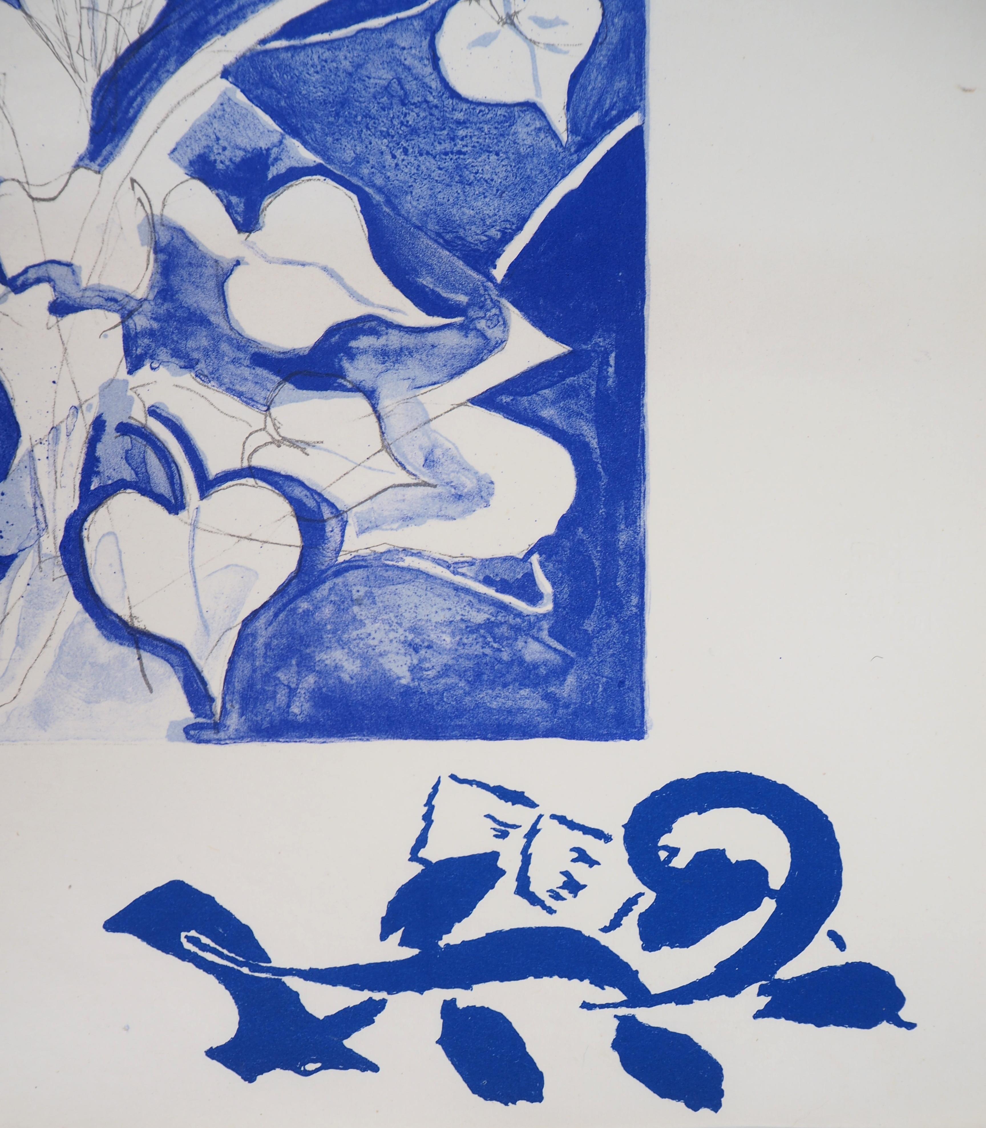 Georges BRAQUE
Garden in blossom, 1955

Original lithograph in colour
Hand signed and printed signature in the plate
Numbered / 12 copies 
On the Chinese paper 44 x 32 cm (c. 17,3 x 12,6 in)

Authentified by the blind stamp of the aditor