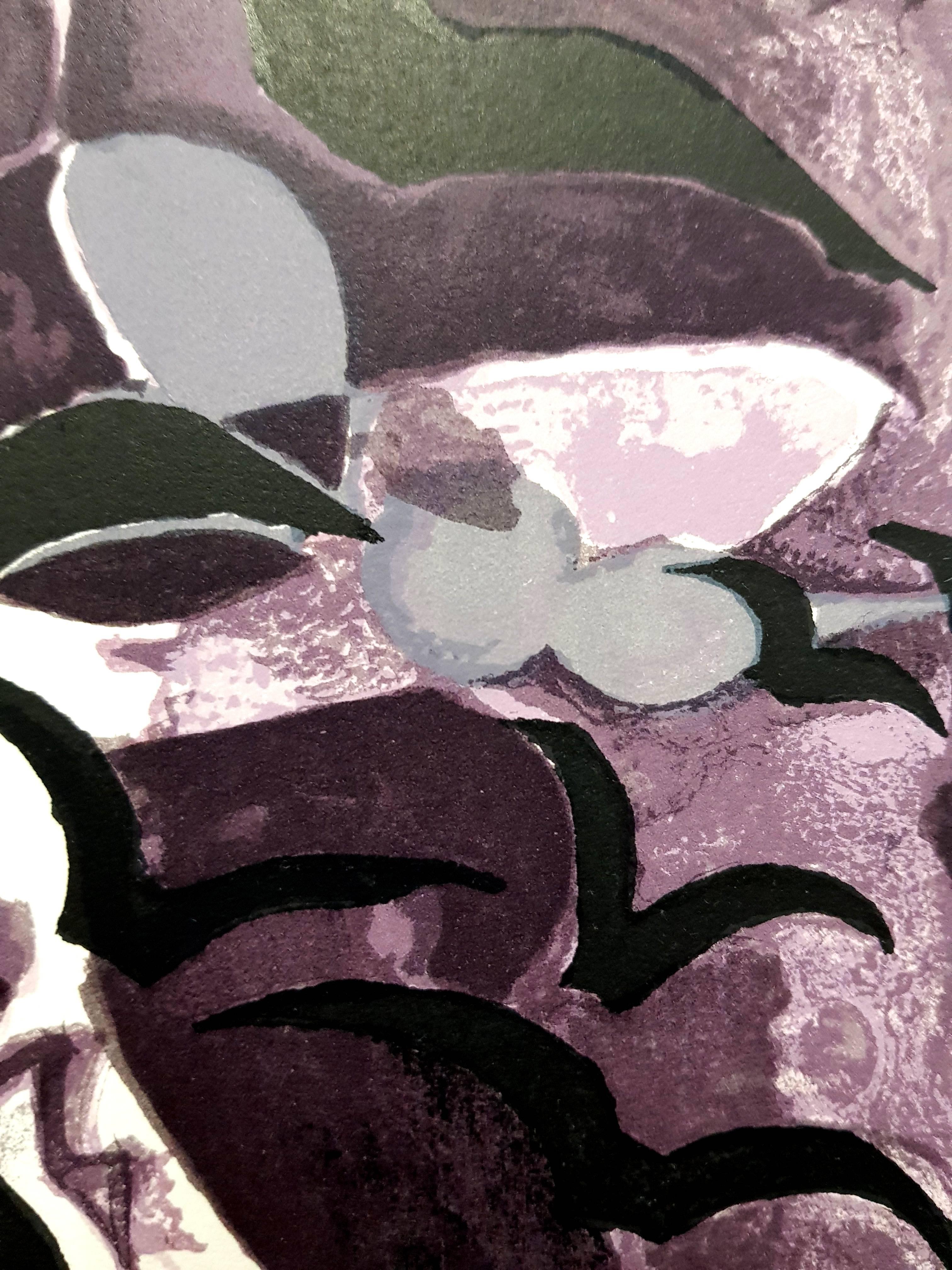 Georges Braque - Les oiseaux de nuit
Lithograph after the gouache
1964
Dimensions: 30 x 20 cm
Edition of 200 (one of the 200 on Vélin de Rives)
Mourlot Press, 1964
Unsigned and unumbered as issued

Printed in Paris in 1964 by Mourlot Freres and