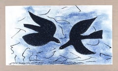 Georges Braque, Flight of Birds, from Derriere le miroir, 1966 (after)