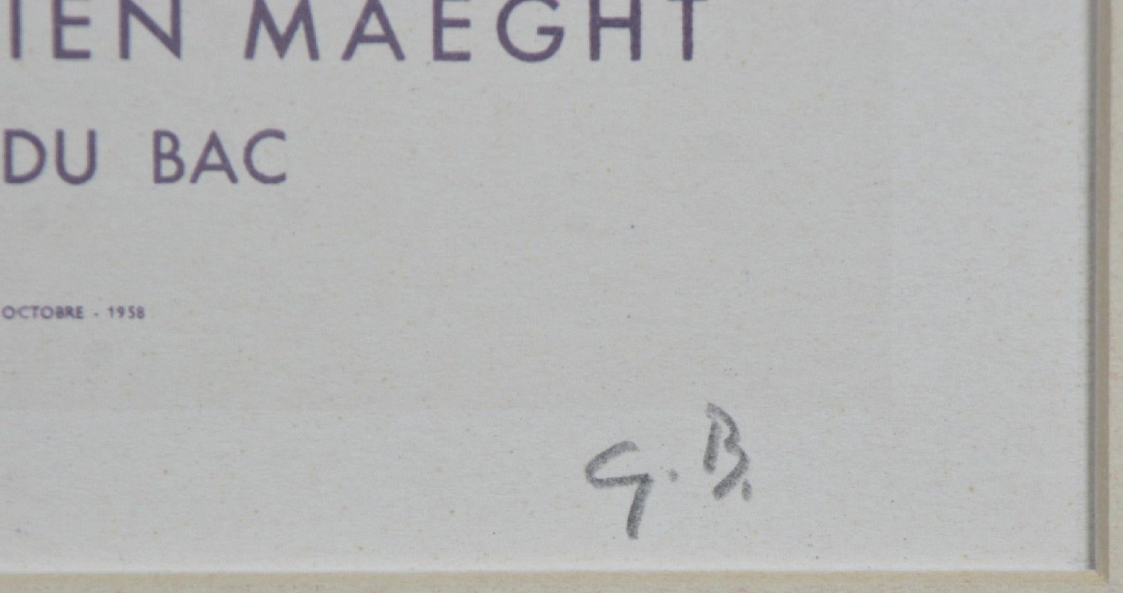 Georges Braque from Fernand Mourlot Boo 