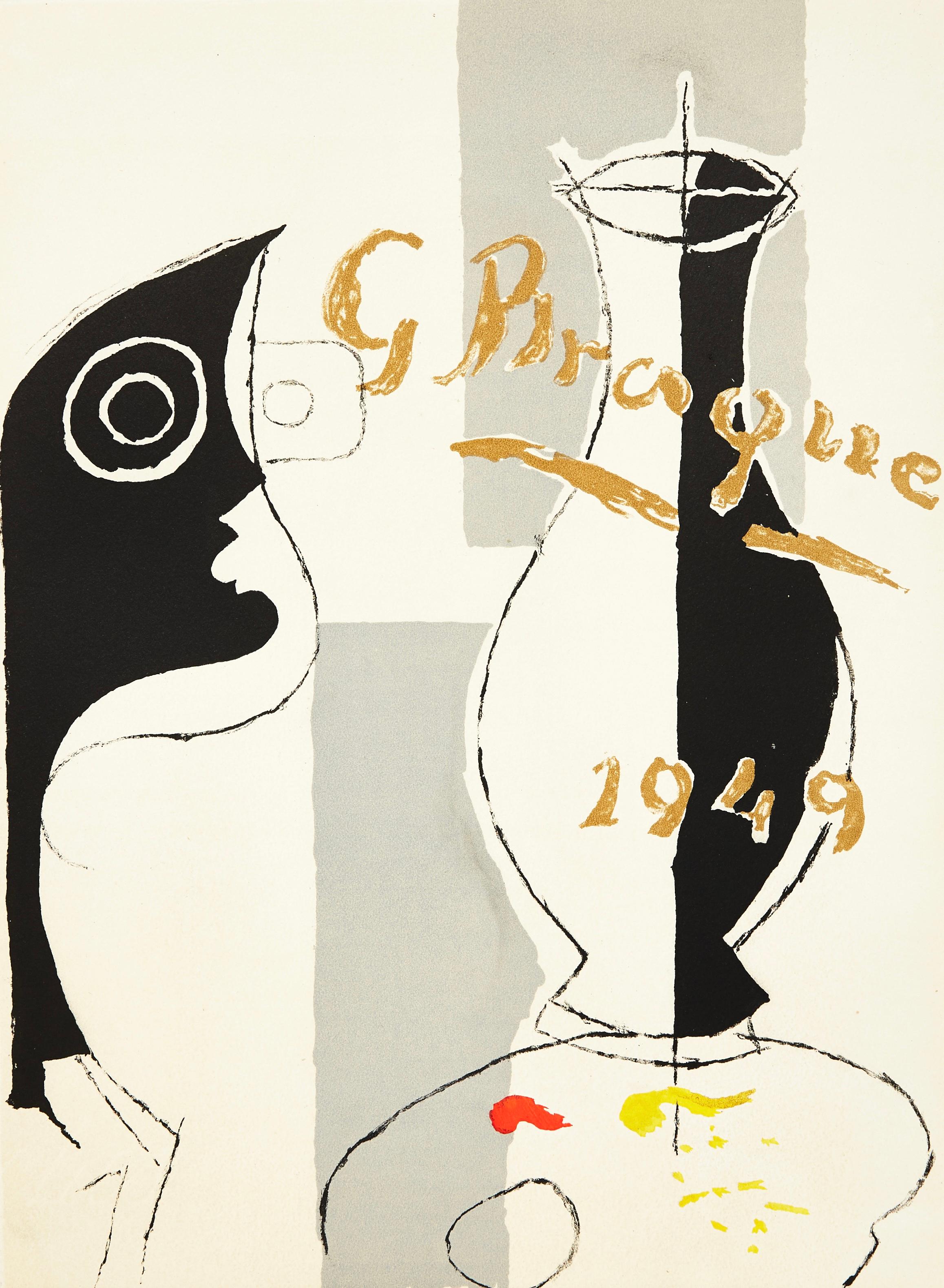 Lithographie sur papier vélin de Rives. Inscription : Non signé et non numéroté, tel que publié. Bon état. Notes : Extrait de l'édition folio, tête, Consacre a Pierre Reverdy et Georges Braque, Derrière le miroir, N° 135-136, 1963. Publié par Maeght
