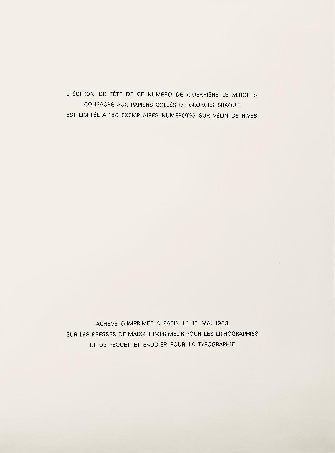 Georges Braque, La bouteille (Maeght N°1051), L'édition de tête (después) Georges Braque en venta 5