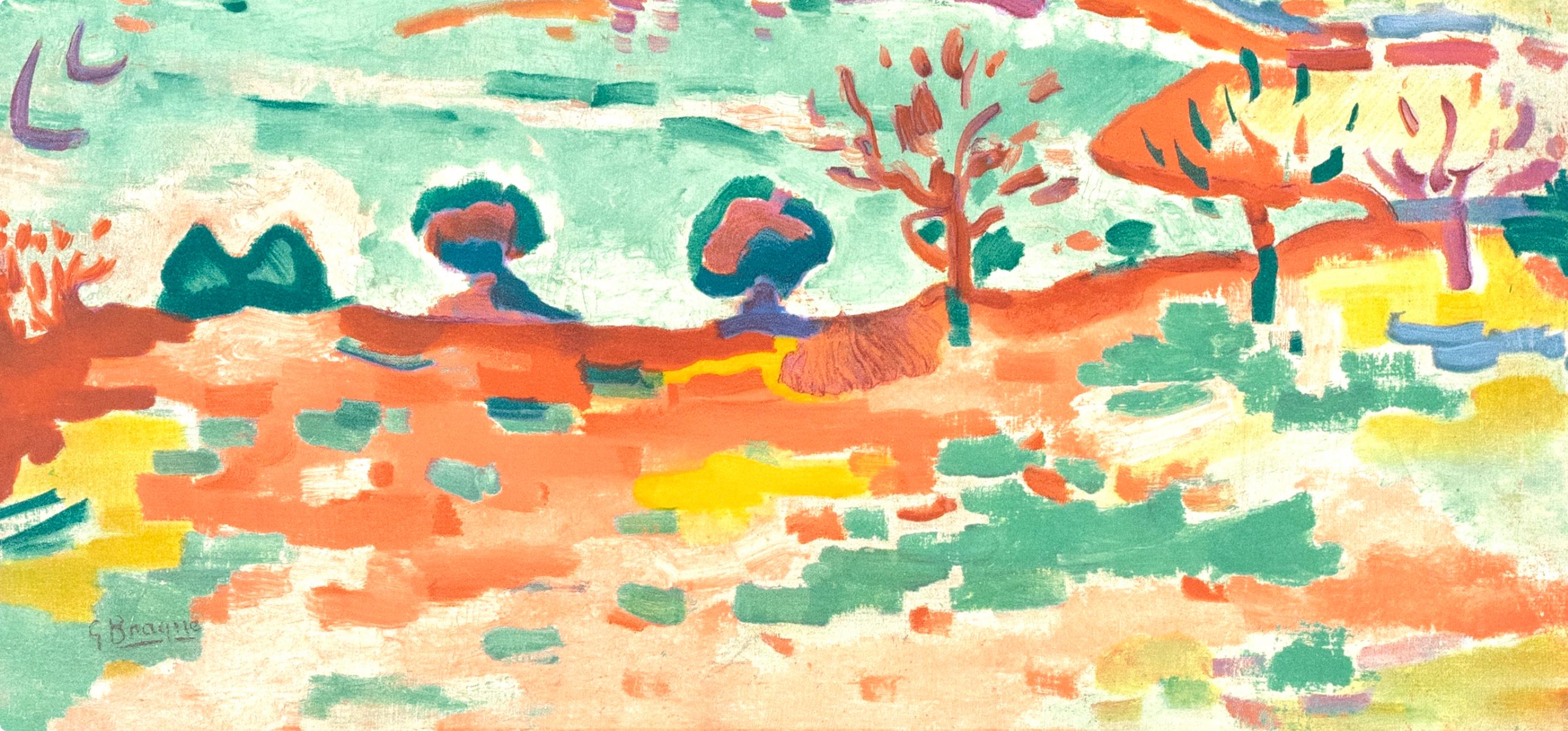 Georges Braque, Landscape at L'Estaque, from Fauves, VII, 1972 (after) For Sale 3