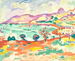 Georges Braque, Paesaggio a L'Estaque, da Fauves, VII, 1972 (after)
