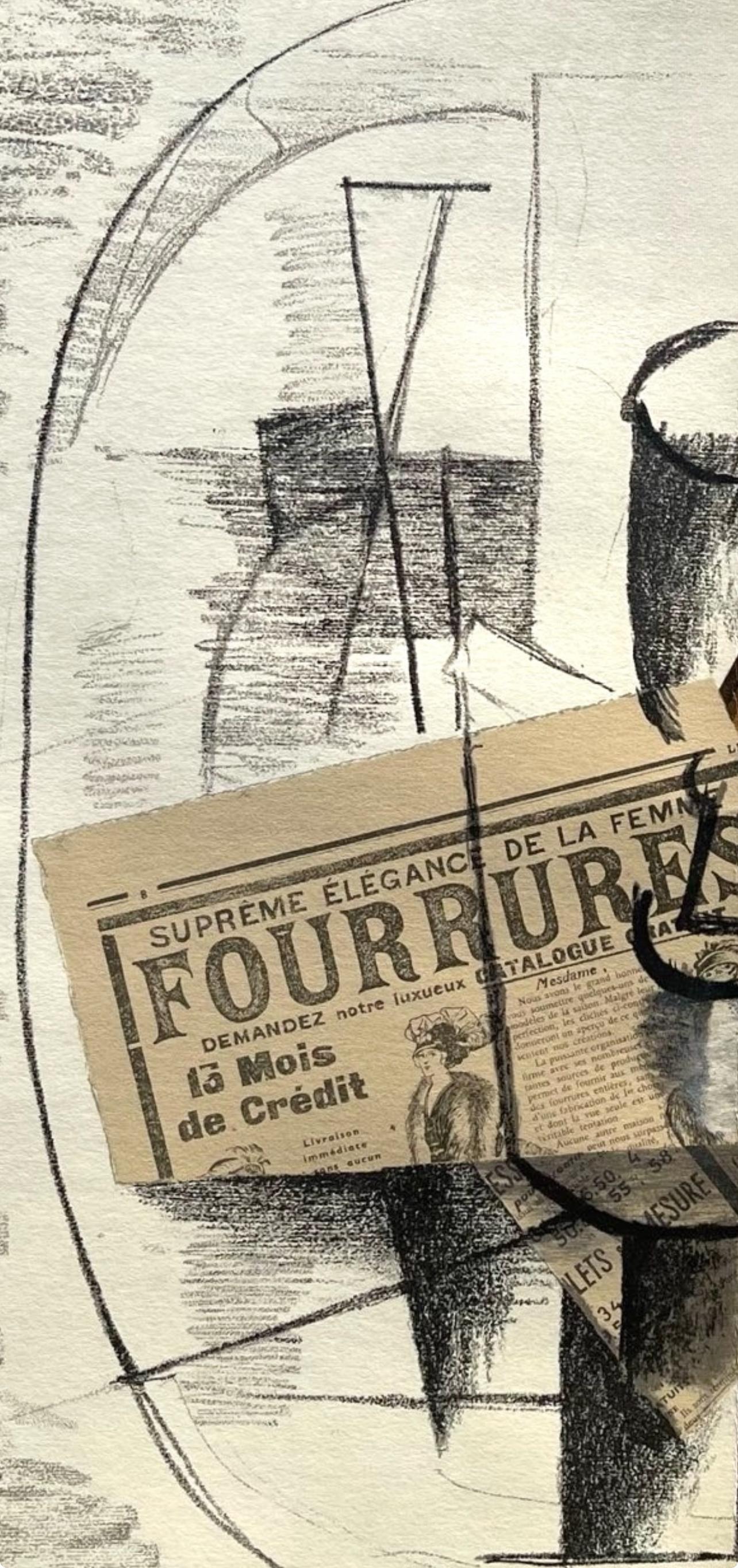 Georges Braque, Papier collé (Maeght N°1049), L'édition de tête (after) Georges Braque, Papier collé (Maeght N°1049), L'édition de tête (Maeght N°1049). in vendita 1