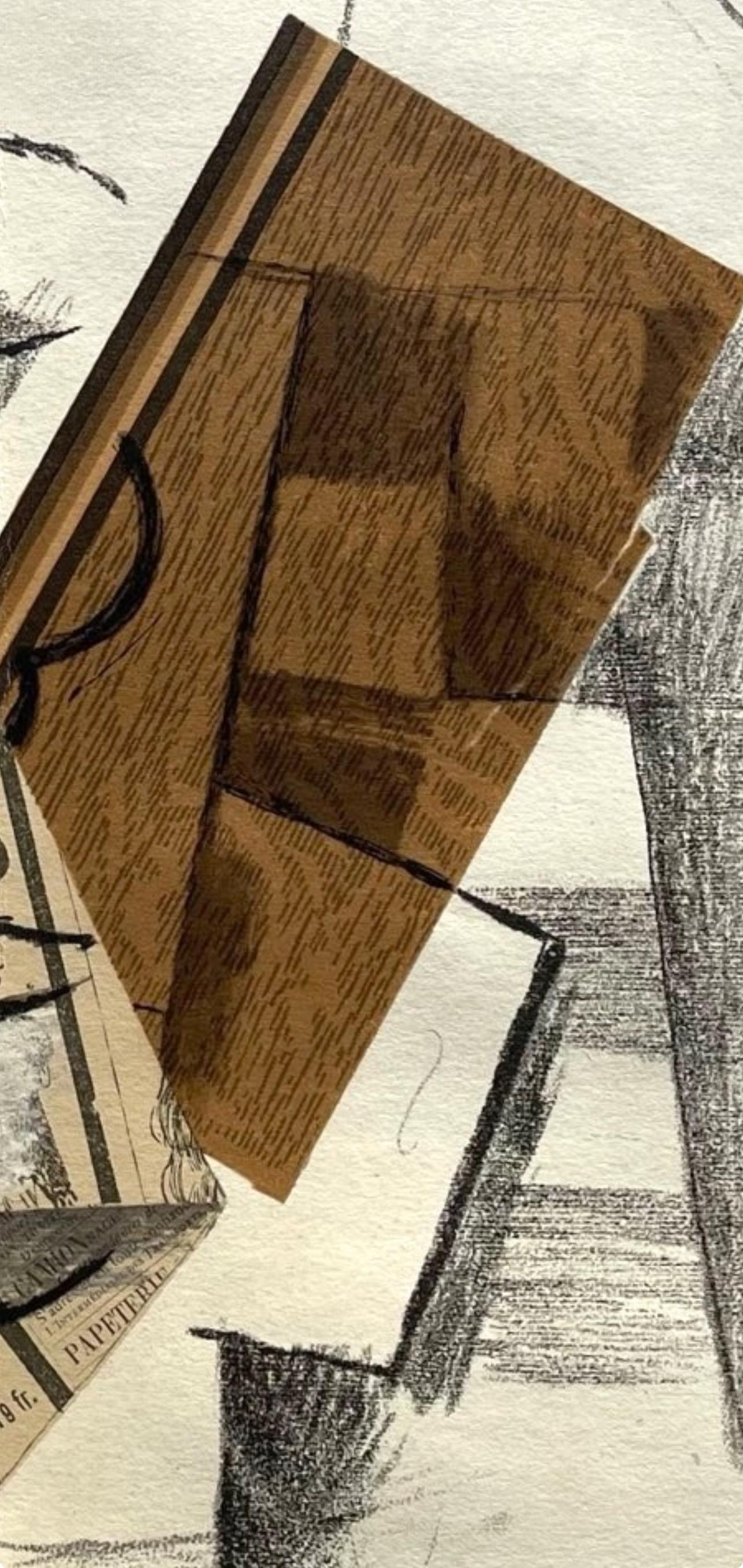 Georges Braque, Papier collé (Maeght N°1049), L'édition de tête (after) Georges Braque, Papier collé (Maeght N°1049), L'édition de tête (Maeght N°1049). in vendita 4