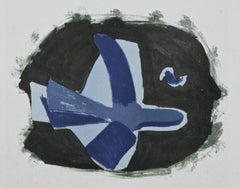 Georges Braque Signed Lithograph 10 1/2"x7" "Oeuvre Graphique 1958"