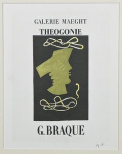 Georges Braque Signed Lithograph 10 1/2"x8" "Theogonie"