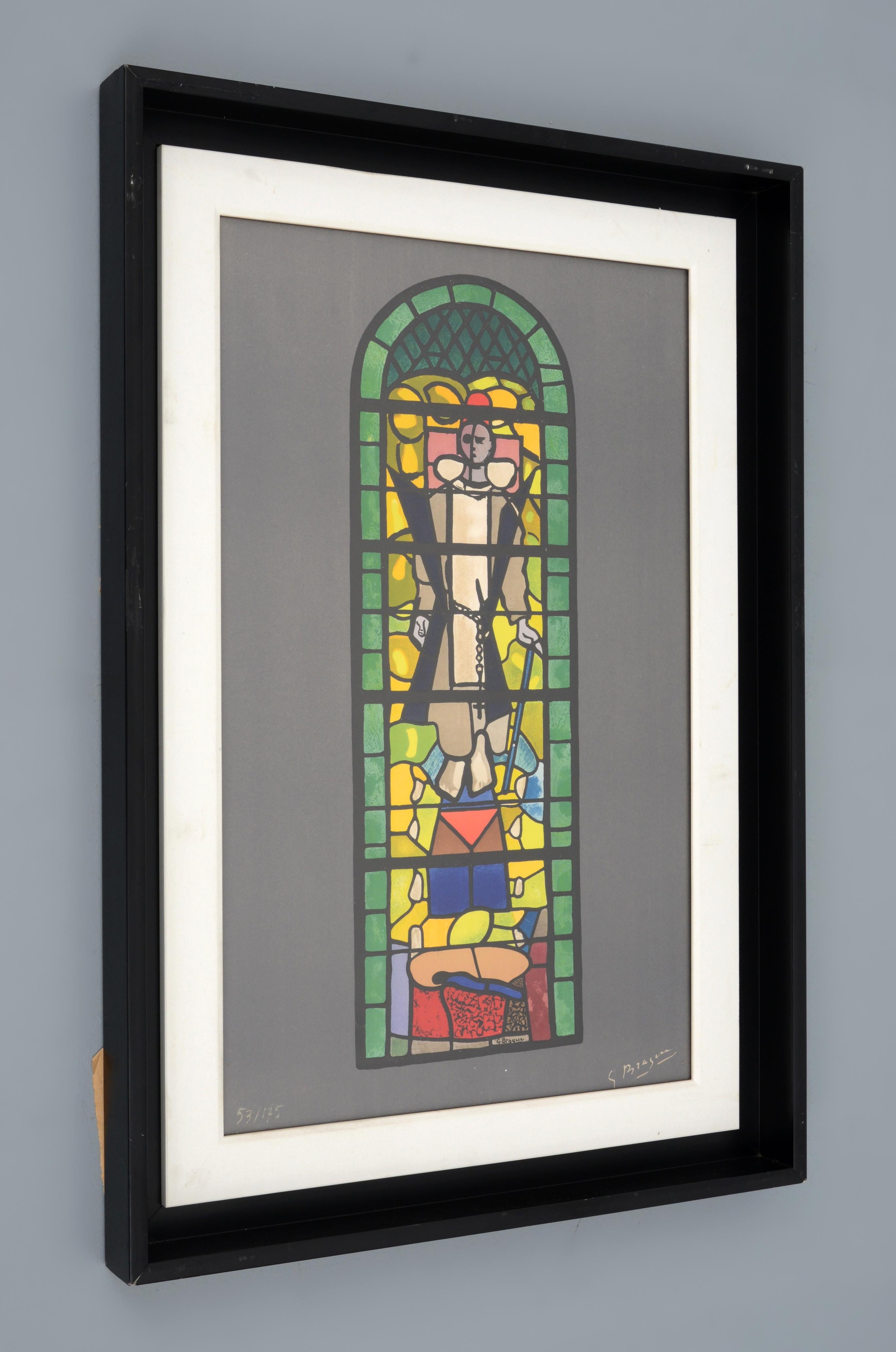 Georges Braque STAINED GLASS WINDOW Lithographie im Angebot 1