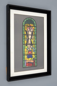 Georges Braque STAINED GLASS WINDOW Lithograph