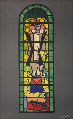 Georges Braque STAINED GLASS WINDOW Lithographie