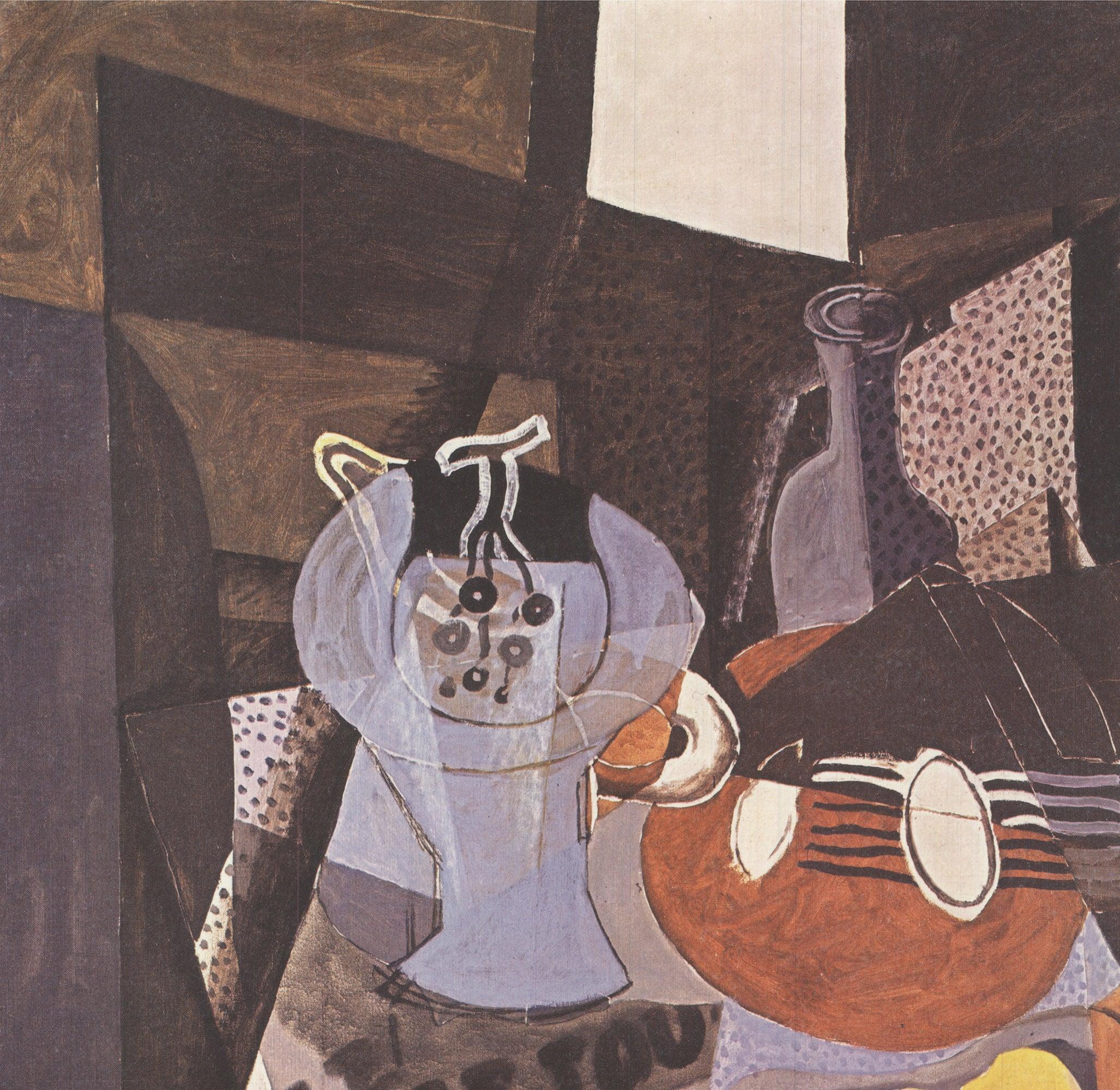 Georges Braque 'Still Life with Compote Bowl, Bottle and Mandolin' 1990- Offset For Sale 2