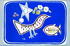 Georges Braque, L'uccello, S.P.27., da School Prints Ltd., 1949 (after)