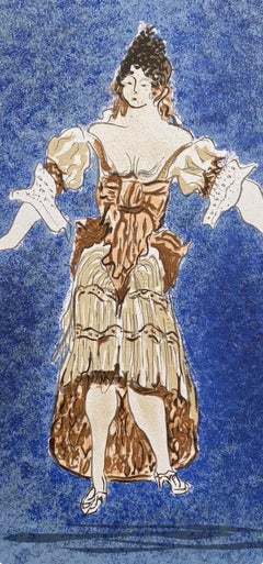 Georges Braque, Costume Design, Les Facheux, from Views of Paris, 1963