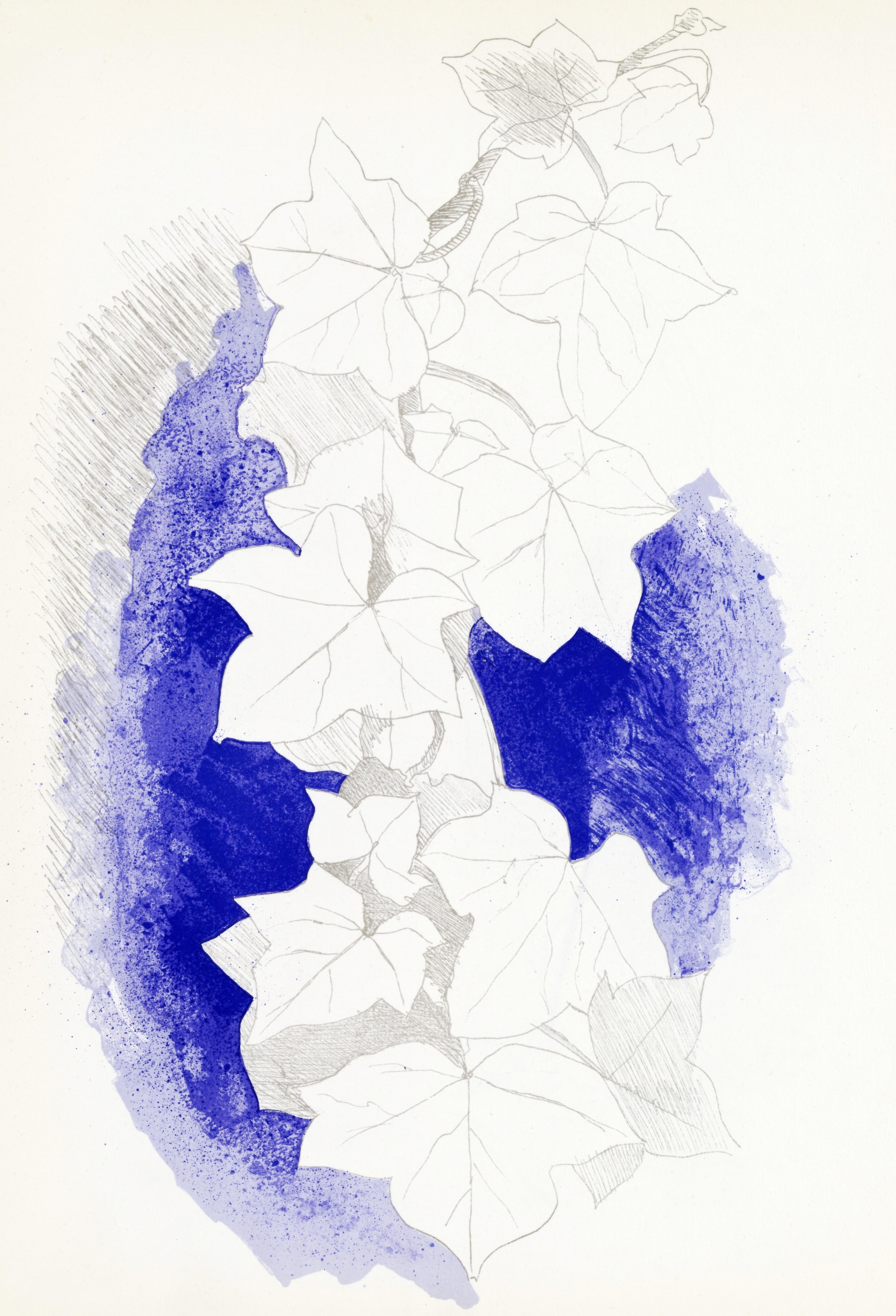 This exquisite lithograph after Georges Braque (1882-1963), titled Sans titre (Untitled), from Carnets Intimes de G. Braque, Verve: Revue Artistique et Litteraire, Vol. VIII, No. 31-32, originates from the September 20, 1955 issue published by
