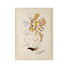 Georges Braque's 1955 lithography titled "Le Bouquet" part of the Edition Verve