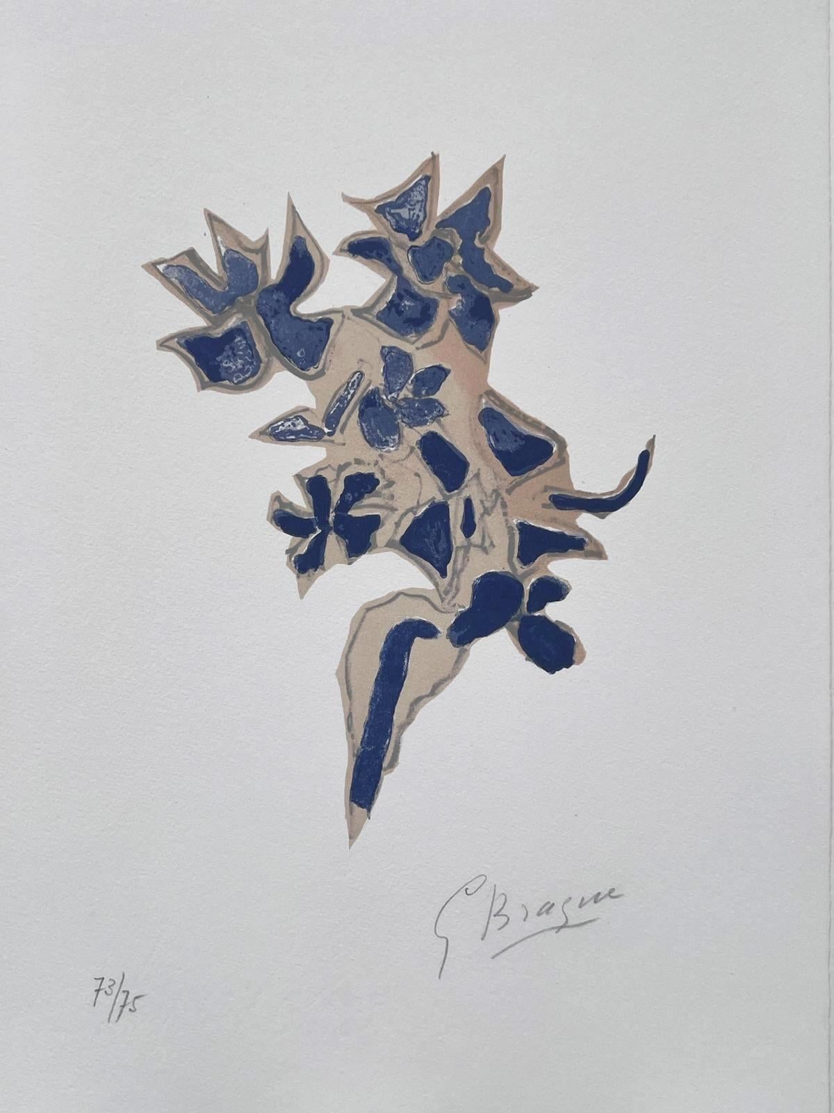Abstract Print Georges Braque - Giroflée bleue "Lettera Amorosa"