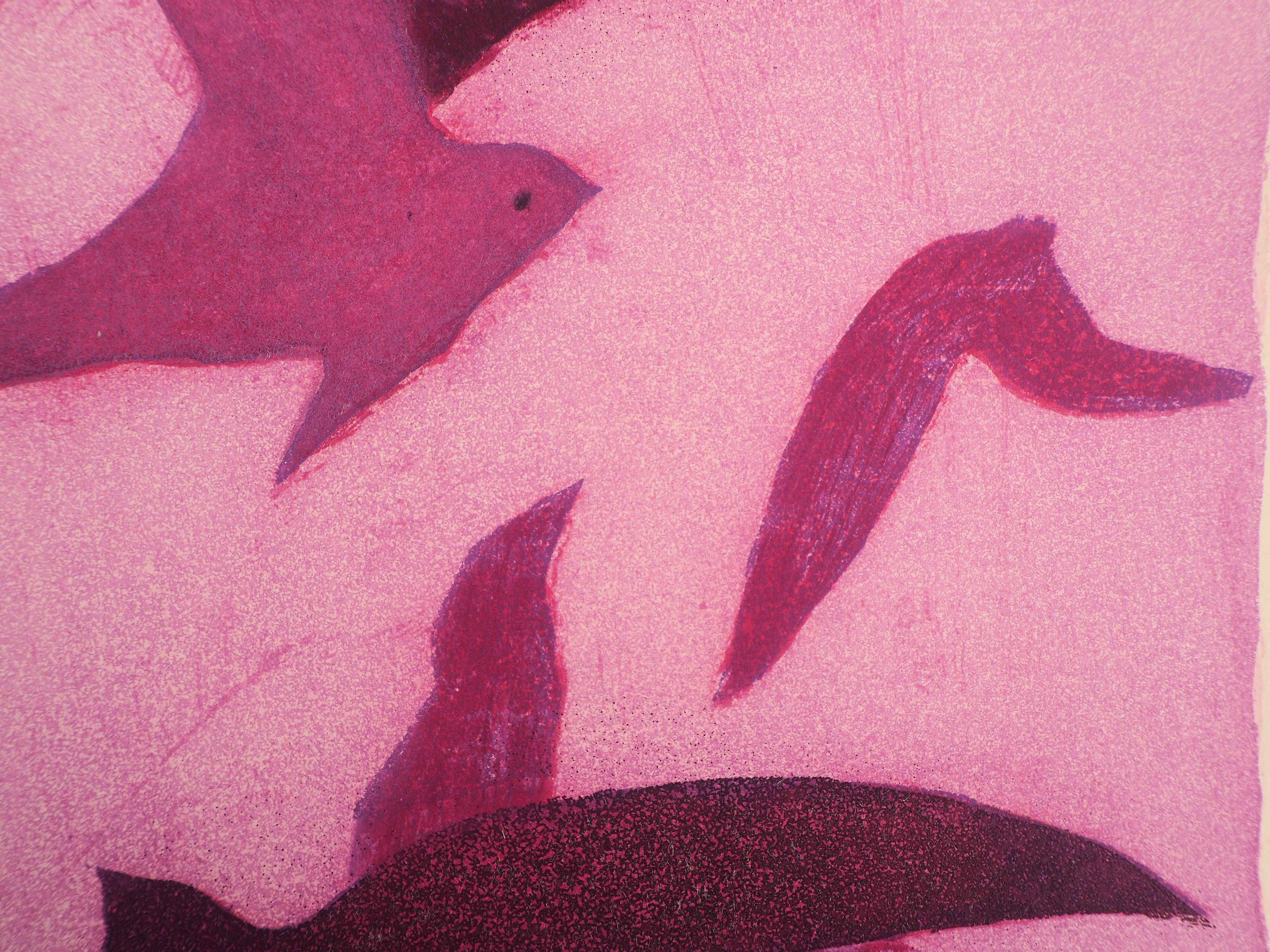 Hope : Birds - Original Etching, 1962 - Modern Print by Georges Braque
