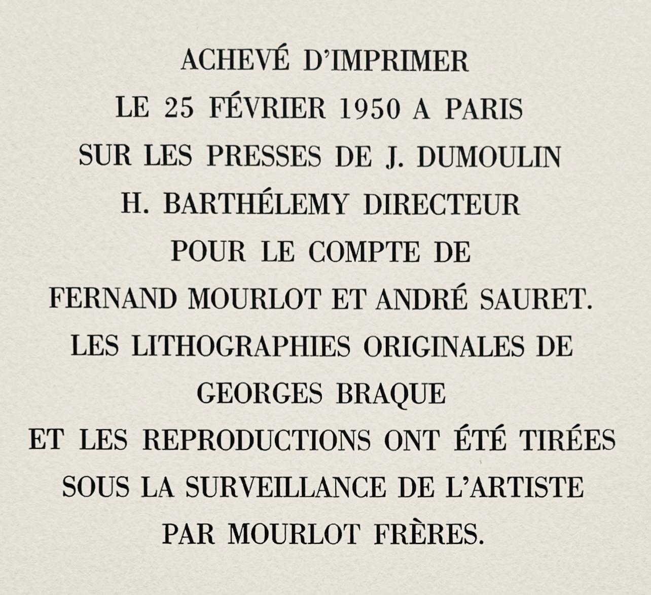 Intérieur a la Table noire, Une Aventure méthodique, Georges Braque For Sale 6