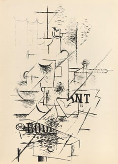 La Bouteille - Georges Braque - Lithographie - 1963 