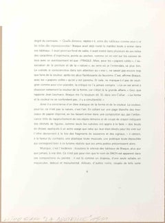 Litografía «La Bouteille», estilo cubista, 1963, sin enmarcar, en buen estado