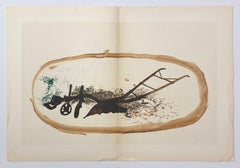 „La charrue“ Originallithographie