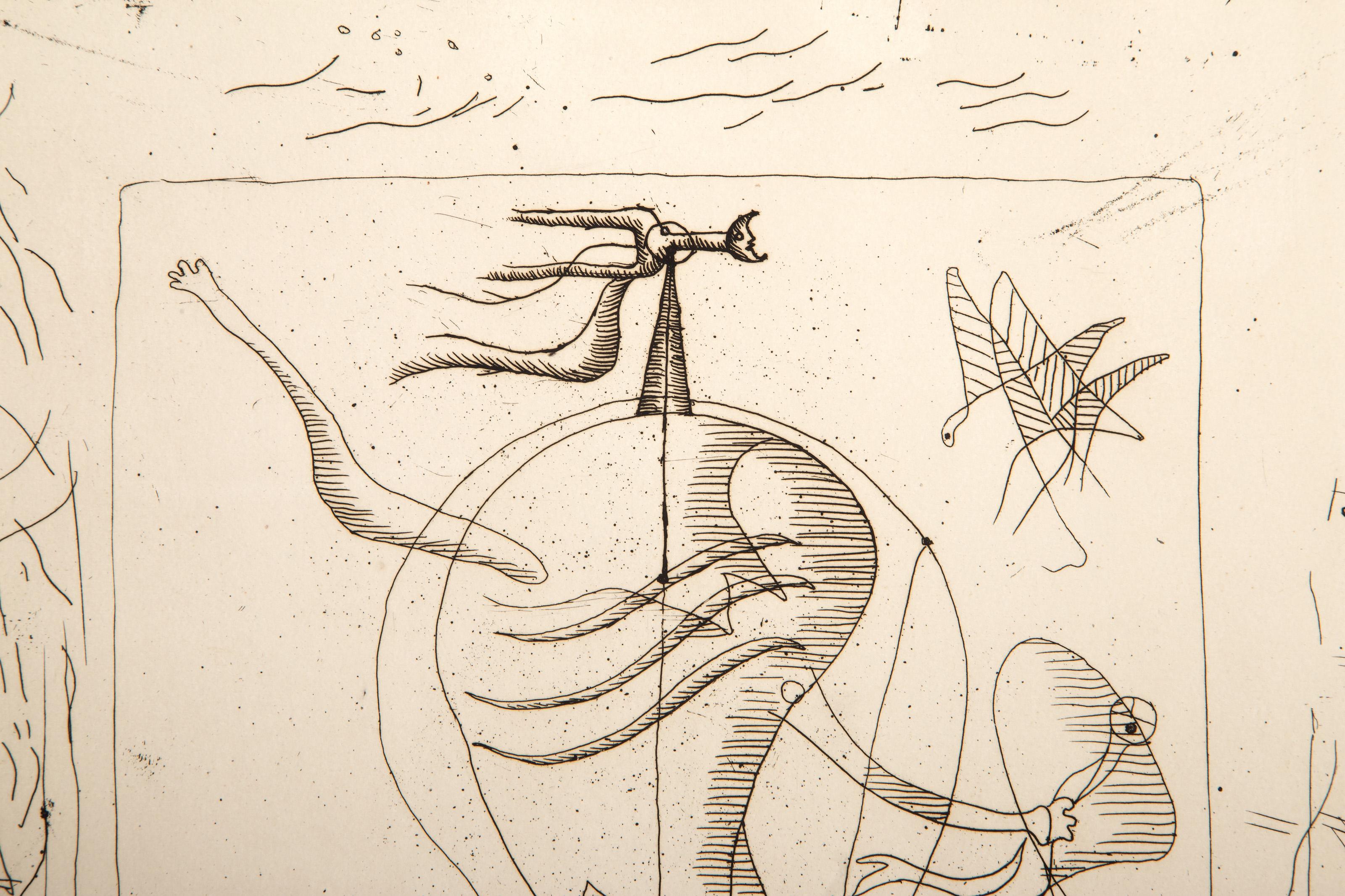 La Theogonie d'Hesiode 20O, Abstract Etching by Georges Braque For Sale 2