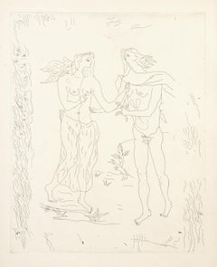La Théogonie d'Hésiode Frontispiece, Etching by Georges Braque